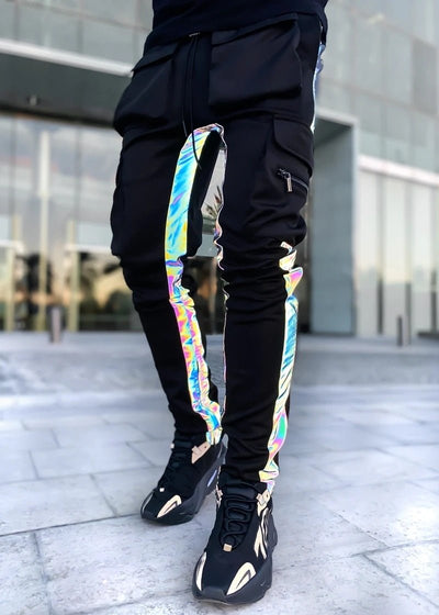 Mens Reflective Pants -Man's Rave Outfits -Rave Mates