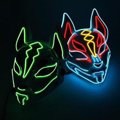 LED Fox Mask - Rave Masks - Rave Mates