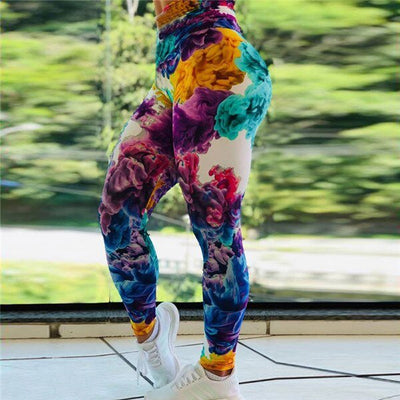 Ocean sunset print leggings -Rave Leggings -Rave Mates