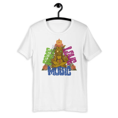 Peace & Love & Music | Rave T-shirt -Rave T-shirts For Guys & Women's -Rave Mates