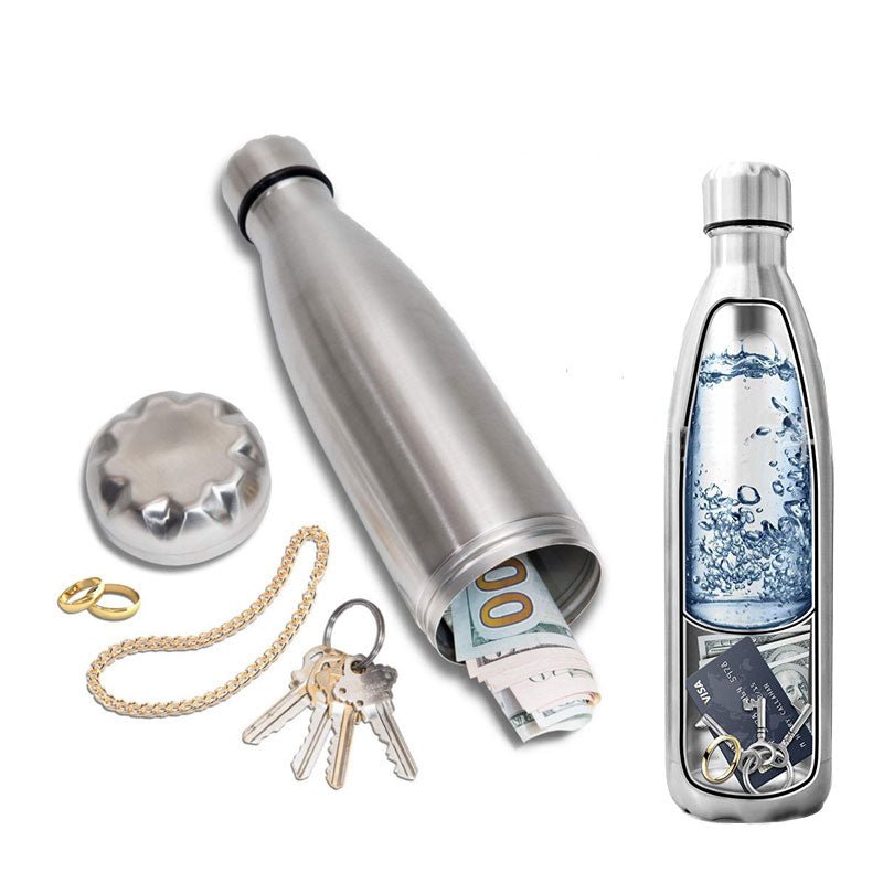 Private Money Box Water Bottle -Hidden Stash -Rave Mates