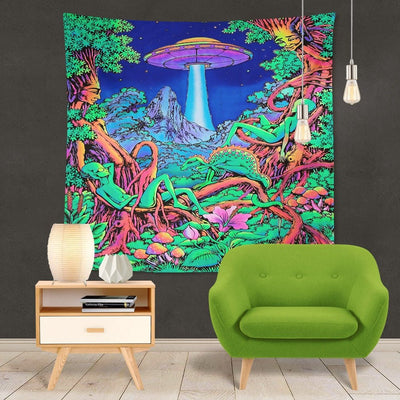 Psychedelic Mushroom Tapestry -Festival Tapestry -Rave Mates