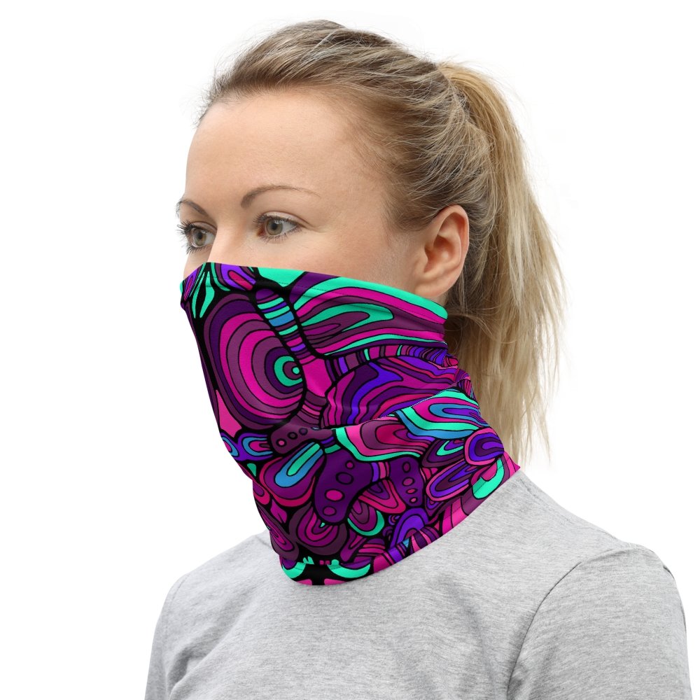 Rave face mask | Psychedelic | [neck gaiter] | 4 Colours -Face Mask -Rave Mates