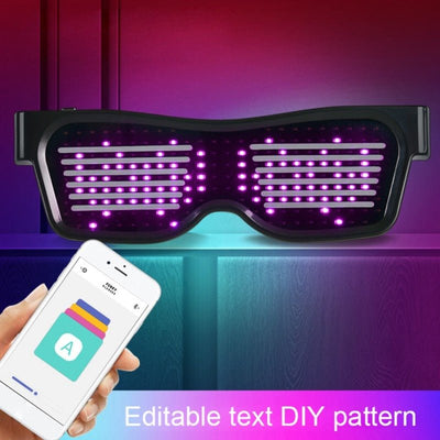 Rave Glasses With Led Text -LED Light -Rave Mates