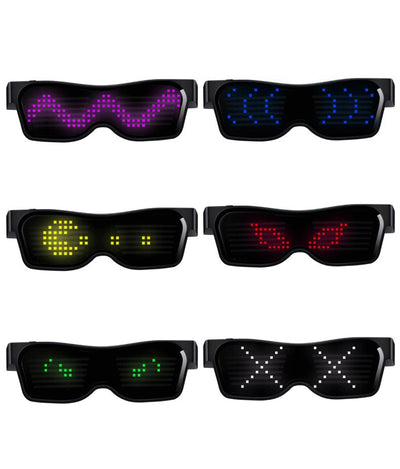 Rave Glasses With Led Text -LED Light -Rave Mates
