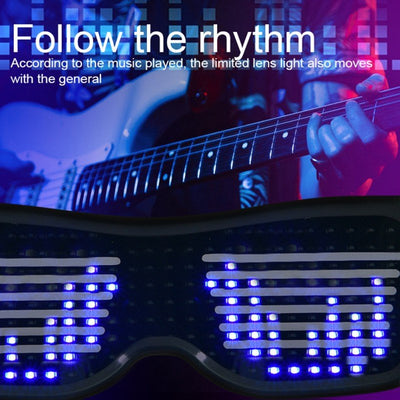 Rave Glasses With Led Text -LED Light -Rave Mates