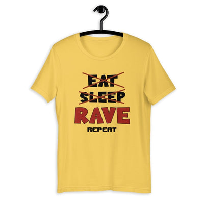 Eat Sleep Rave Repeat Rave T-shirt -Rave T-shirts For Guys & Women's -Rave Mates
