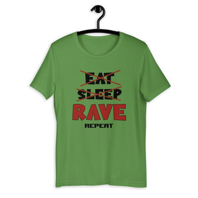 Eat Sleep Rave Repeat Rave T-shirt -Rave T-shirts For Guys & Women's -Rave Mates