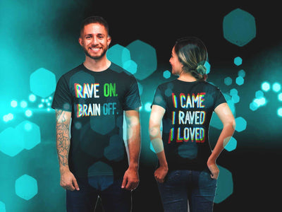 Rave on Rave T-Shirt | Both sided Print -Rave T-shirts For Guys & Women's -Rave Mates