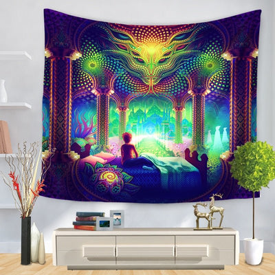 Rave Tapestry DMT Psychedelic -Tapestry -Rave Mates
