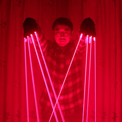 Red Laser Gloves -Rave Accessories -Rave Mates