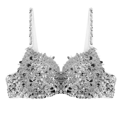 Sequins Diamond Bra Costume Top -Diamond Bra -Rave Mates