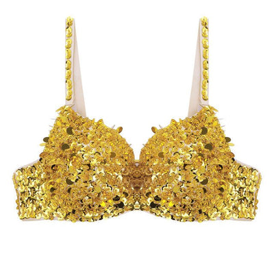 Sequins Diamond Bra Costume Top -Diamond Bra -Rave Mates