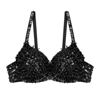 Sequins Diamond Bra Costume Top -Diamond Bra -Rave Mates