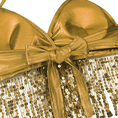 Sequins Tassel Bra -Rave Crop Tops -Rave Mates