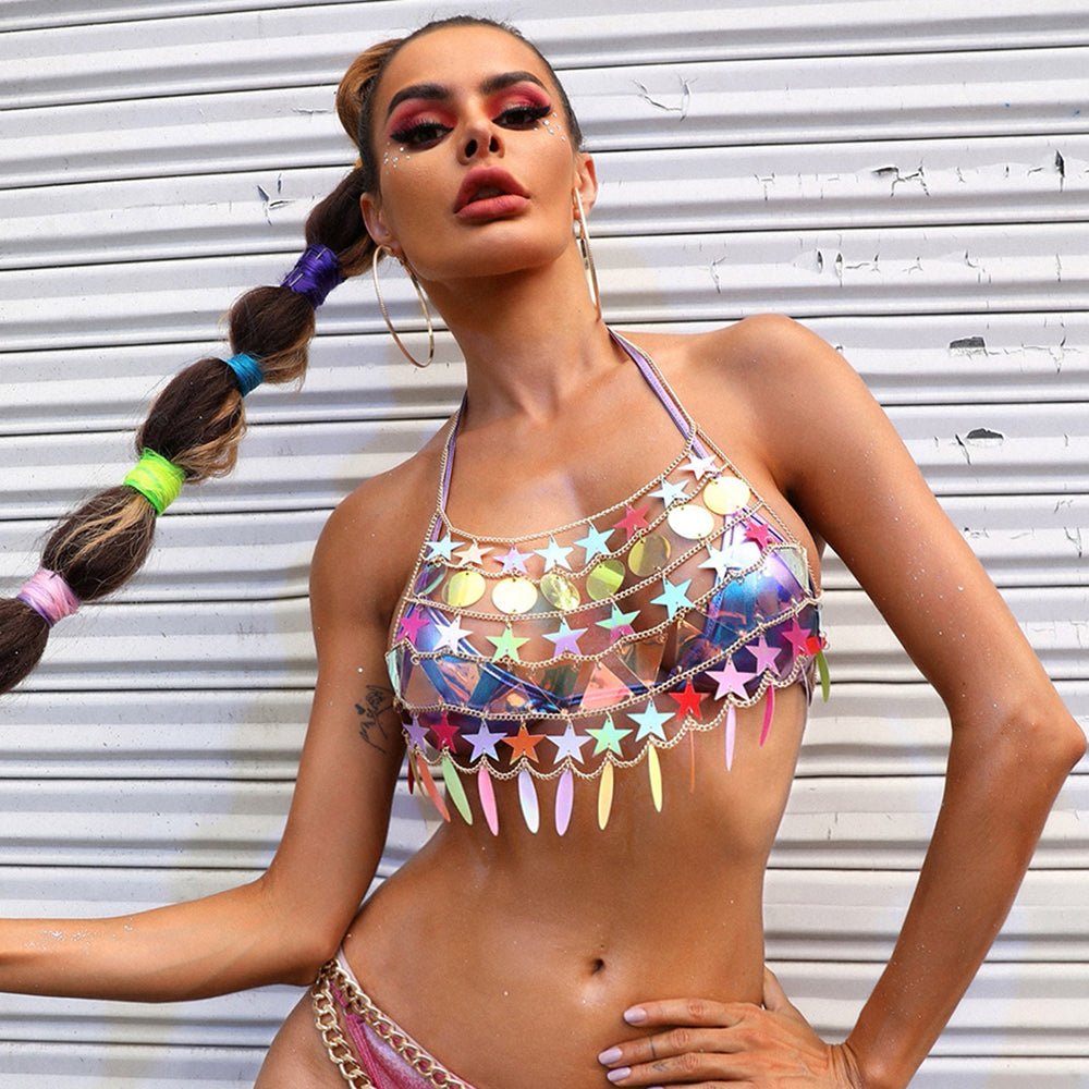Sexy Halter Bra - -Rave Mates