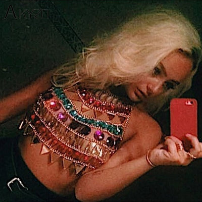 Shiny Crystal Tops - -Rave Mates