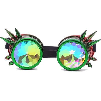 Steampunk Goggles Diffracted Lens Glasses -Glasse -Rave Mates
