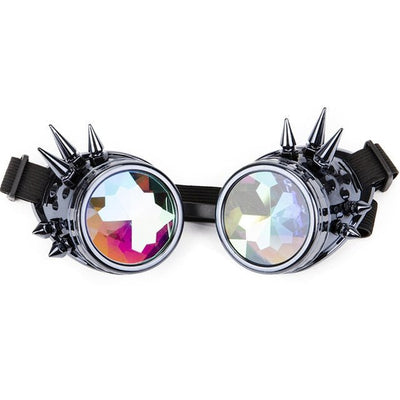Steampunk Goggles Diffracted Lens Glasses -Glasse -Rave Mates