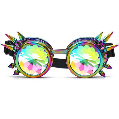 Steampunk Goggles Diffracted Lens Glasses -Glasse -Rave Mates