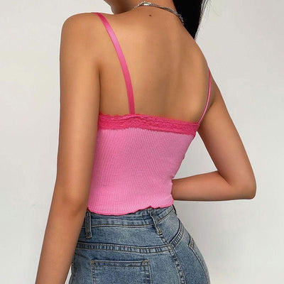 Sweetown Patchwork Lace -Crop Top -Rave Mates