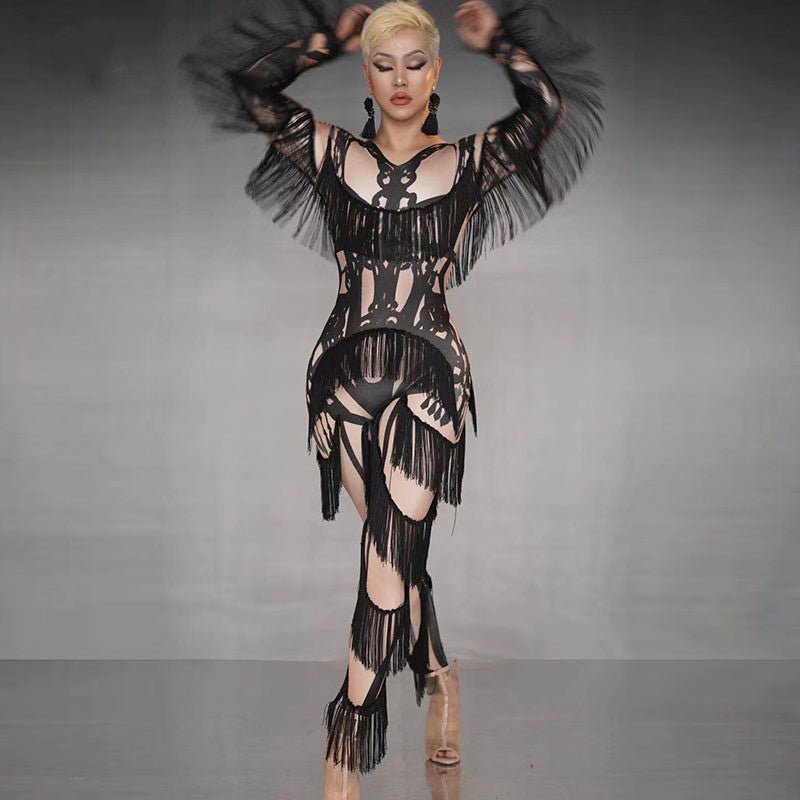 Tassel Jumpsuit -Rave Costumes -Rave Mates