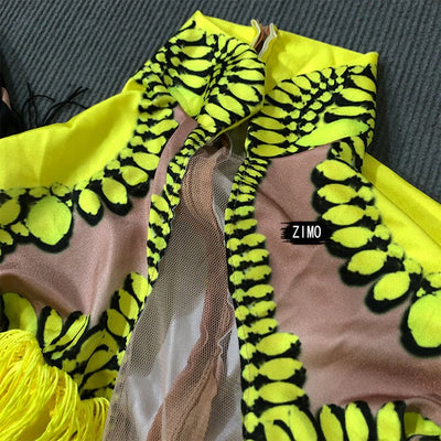 Tassel Jumpsuit -rave outfit -Rave Mates
