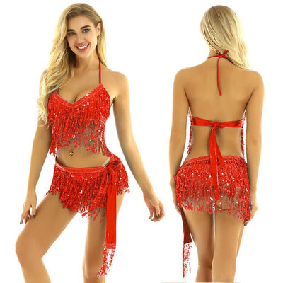 Tassels Halter Bra - -Rave Mates