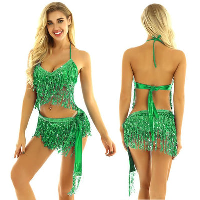 Tassels Halter Bra - -Rave Mates