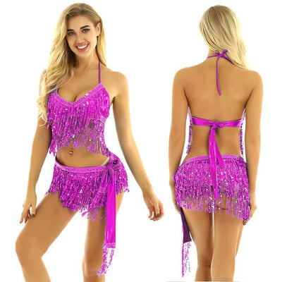 Tassels Halter Bra - -Rave Mates