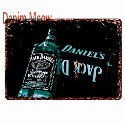 Whiskey Metal Sign -Party Room Equipment -Rave Mates
