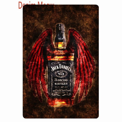 Whiskey Metal Sign -Party Room Equipment -Rave Mates