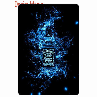 Whiskey Metal Sign -Party Room Equipment -Rave Mates