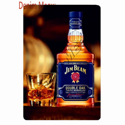 Whiskey Metal Sign -Party Room Equipment -Rave Mates