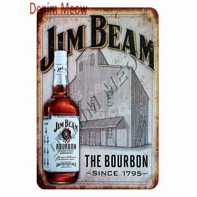 Whiskey Metal Sign -Party Room Equipment -Rave Mates