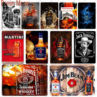 Whiskey Metal Sign -Party Room Equipment -Rave Mates