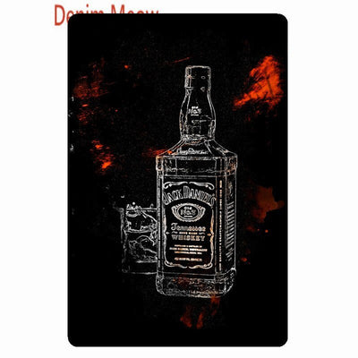 Whiskey Metal Sign -Party Room Equipment -Rave Mates