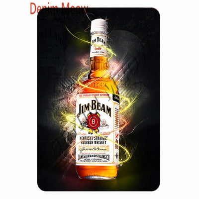 Whiskey Metal Sign -Party Room Equipment -Rave Mates