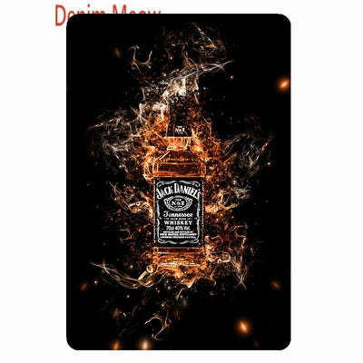 Whiskey Metal Sign -Party Room Equipment -Rave Mates