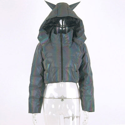 Winter Reflective Jacket -Rave Jacket -Rave Mates