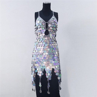 Sequin Dance Dress - Going Out Dresses - Rave Mates