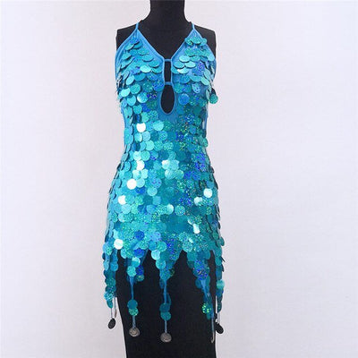Sequin Dance Dress - Going Out Dresses - Rave Mates