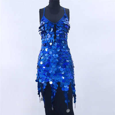 Sequin Dance Dress - Going Out Dresses - Rave Mates