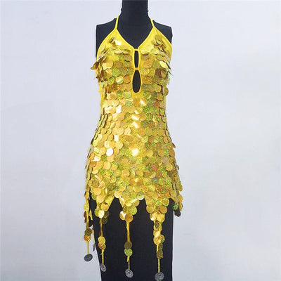 Sequin Dance Dress - Going Out Dresses - Rave Mates