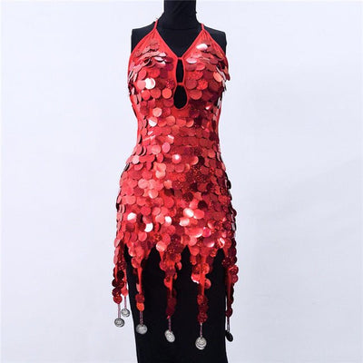 Sequin Dance Dress - Going Out Dresses - Rave Mates